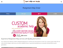 Tablet Screenshot of expertassignmenthelp.com